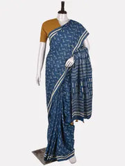 Hand Block Cotton Saree with Blouse