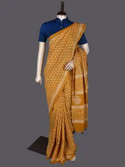 Hand Block Cotton Saree with Blouse