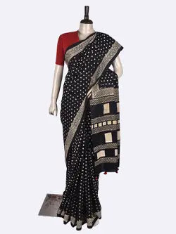 Hand Block Cotton Saree with Blouse