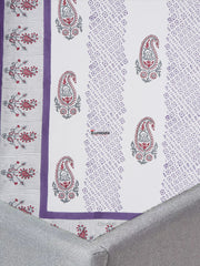 Pure Cotton Block Print Bedcover -King Size 90x108 Inch