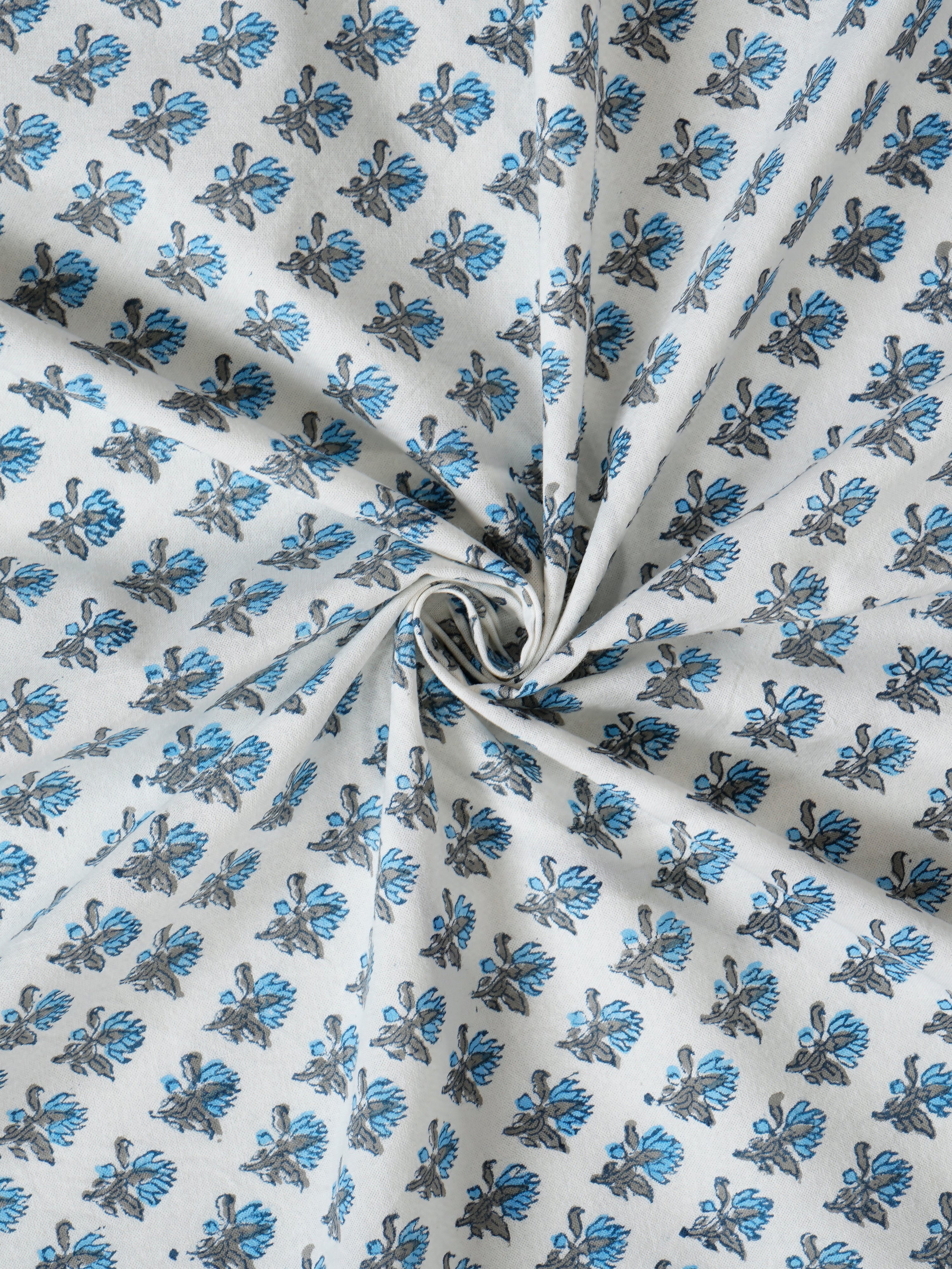 Handcrafted Block Print Bedsheet in Soft Cotton - King Size