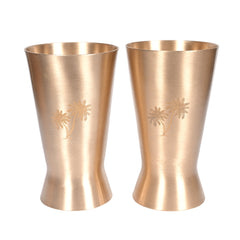 Handcrafted Kansa Lassi Glass Set of 2