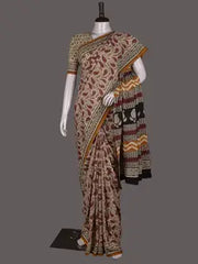 Hand Block Cotton Saree with Blouse