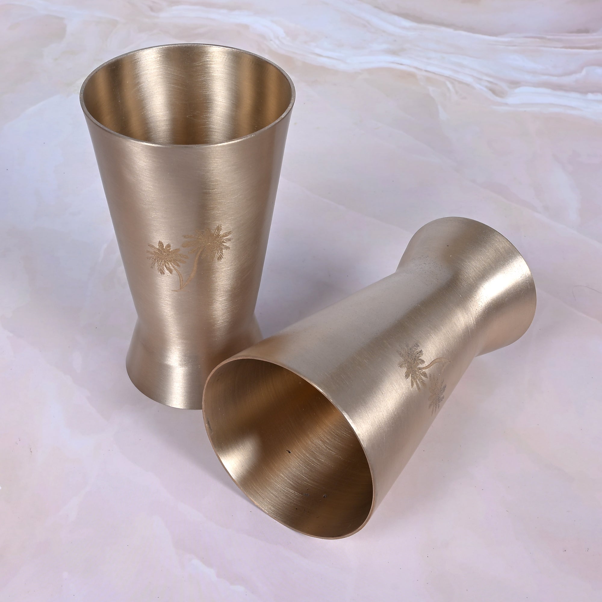 Handcrafted Kansa Lassi Glass Set of 2