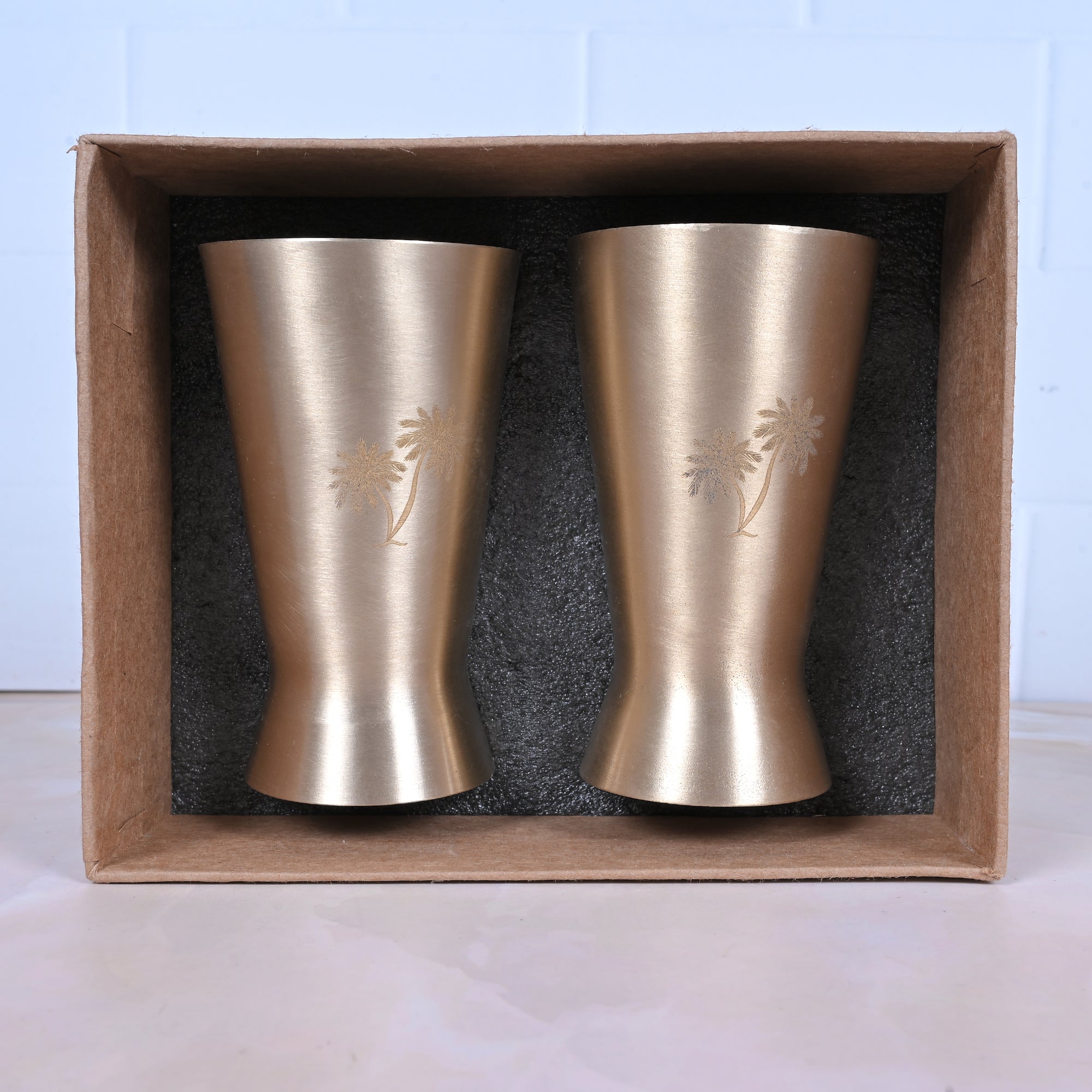 Handcrafted Kansa Lassi Glass Set of 2