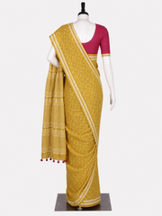 Hand Block Cotton Saree with Blouse
