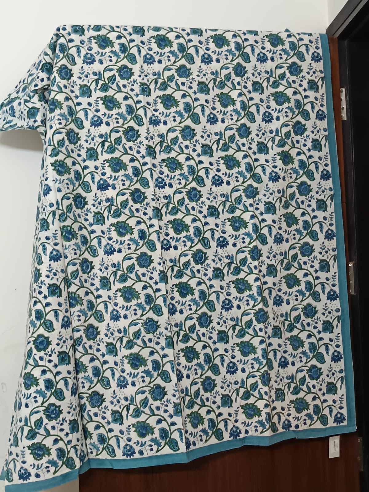 Hand Block Printed Cotton Bedsheet King Size (90x108") with 2 Pillow Covers | 100% Pure Cotton