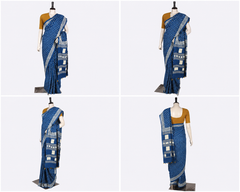 Hand Block Cotton Saree with Blouse