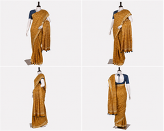 Hand Block Cotton Saree with Blouse