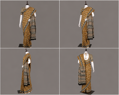 Hand Block Cotton Saree with Blouse
