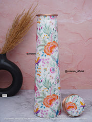 Floral Print Pure Copper Bottle – 750 ml