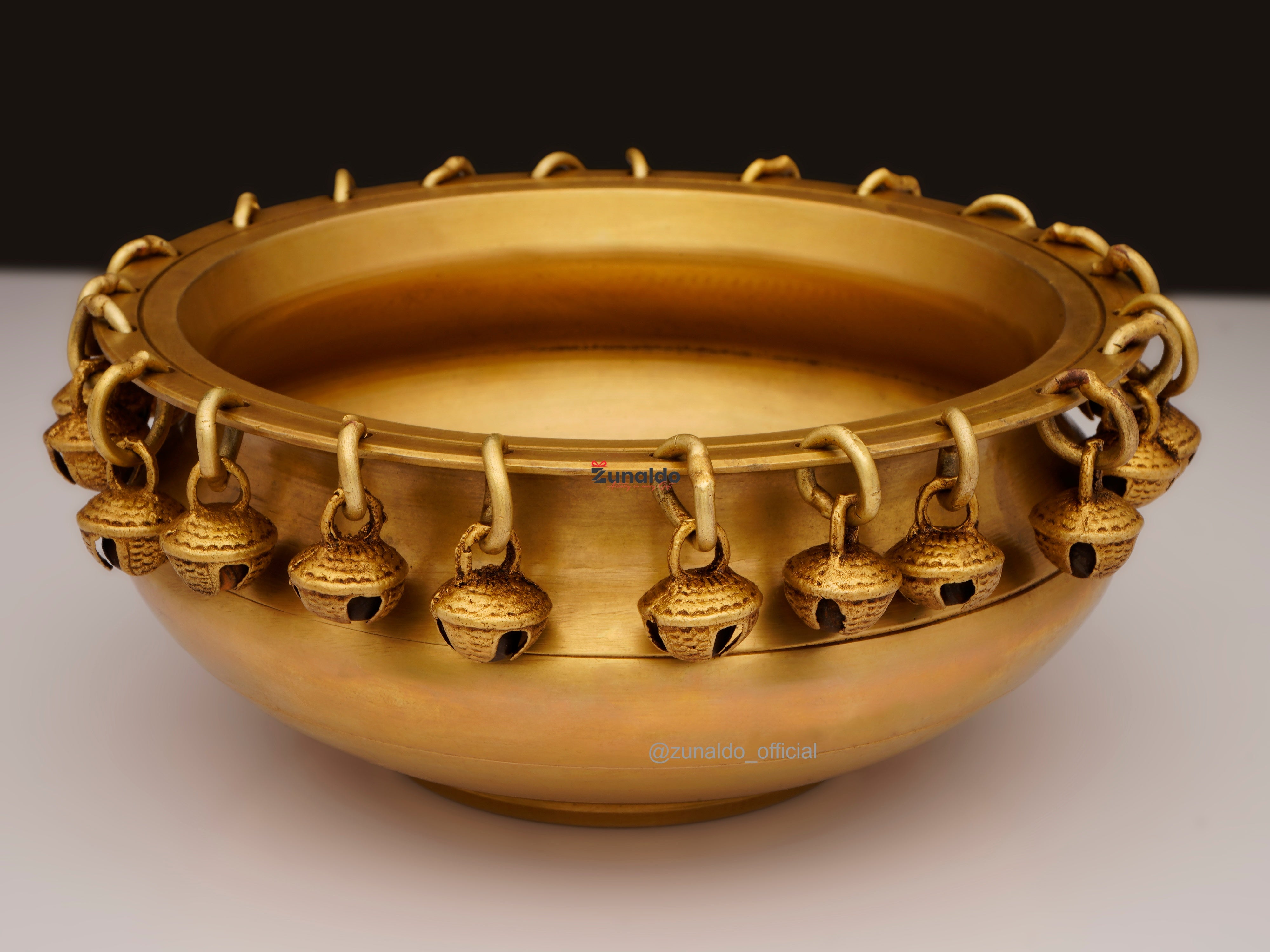 Brass Urli with Ghungroo - 5 Inch
