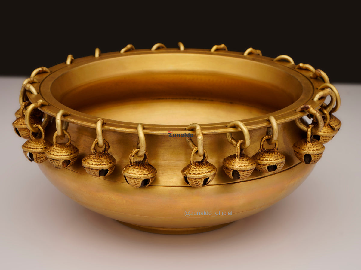 Brass Urli with Ghungroo - 5 Inch
