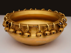 Brass Urli with Ghungroo - 5 Inch
