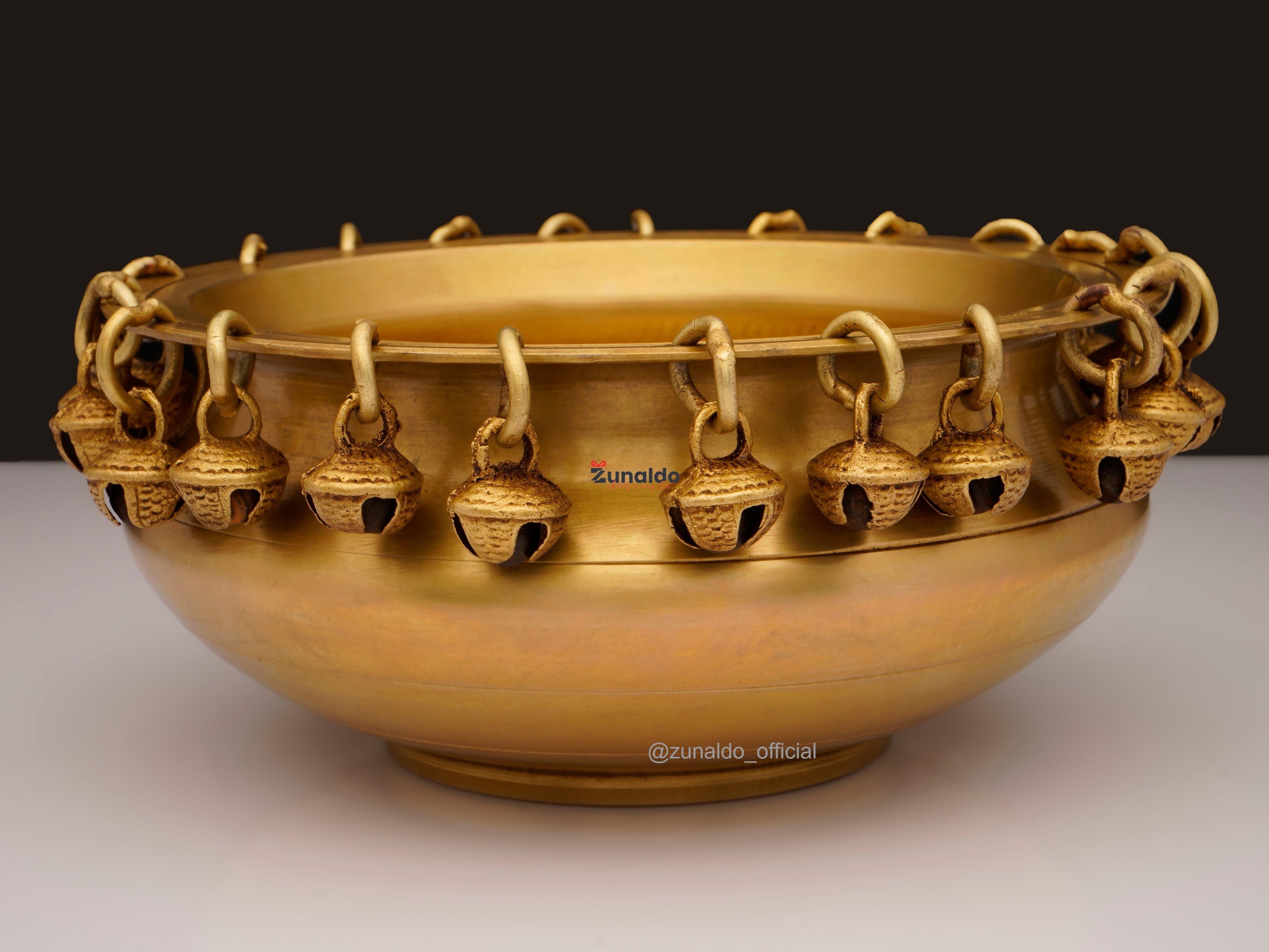 Brass Urli with Ghungroo - 5 Inch