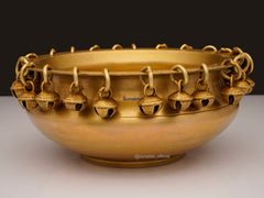 Brass Urli with Ghungroo - 5 Inch