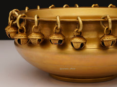 Brass Urli with Ghungroo - 5 Inch