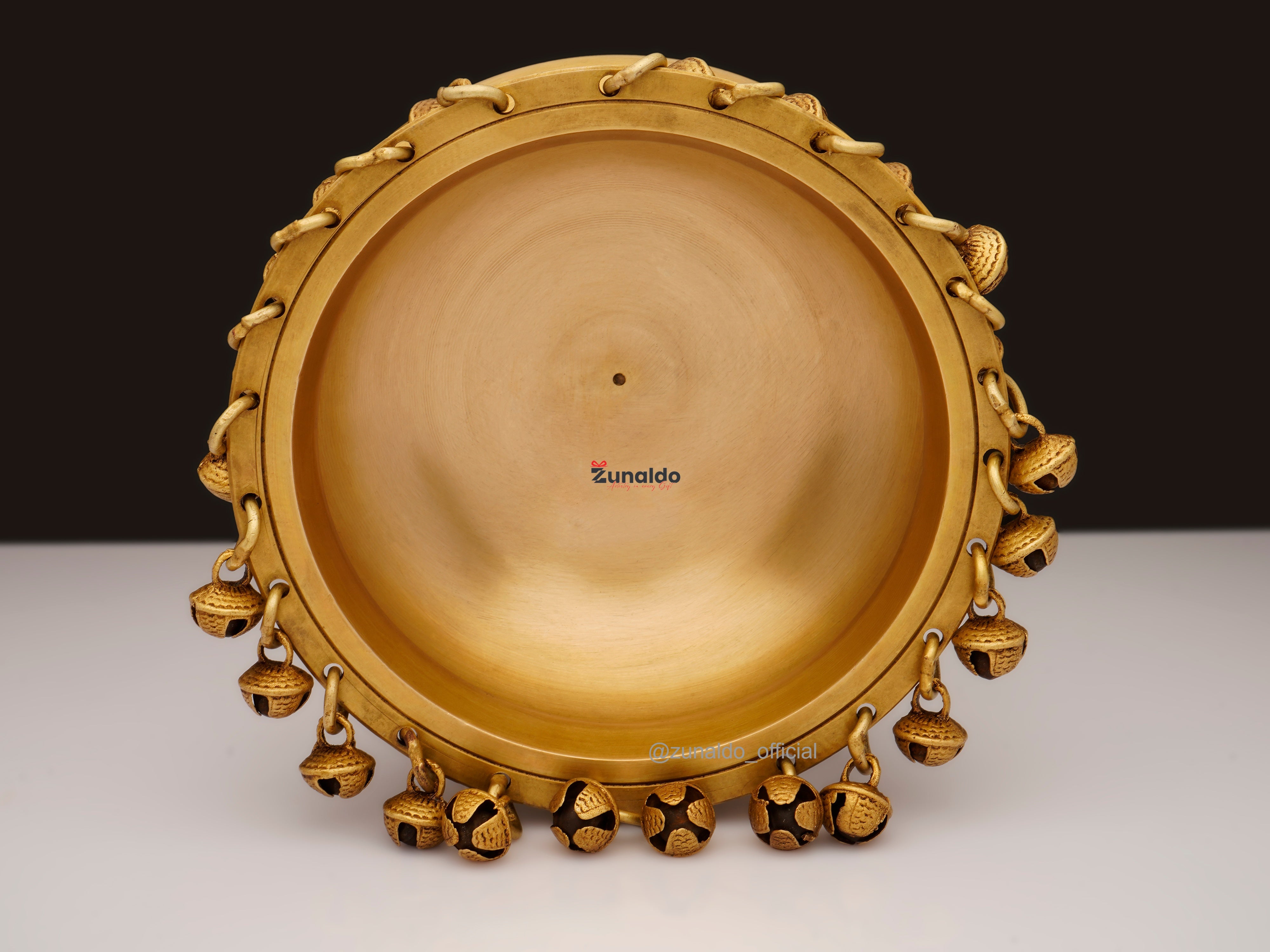 Brass Urli with Ghungroo - 5 Inch