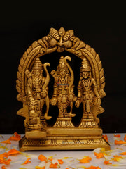 Brass Ram Darbar with Yeli Ring - 5 Inch
