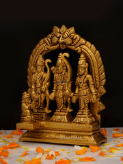 Brass Ram Darbar with Yeli Ring - 5 Inch