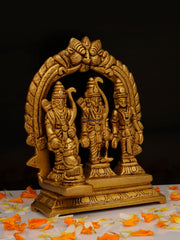 Brass Ram Darbar with Yeli Ring - 5 Inch