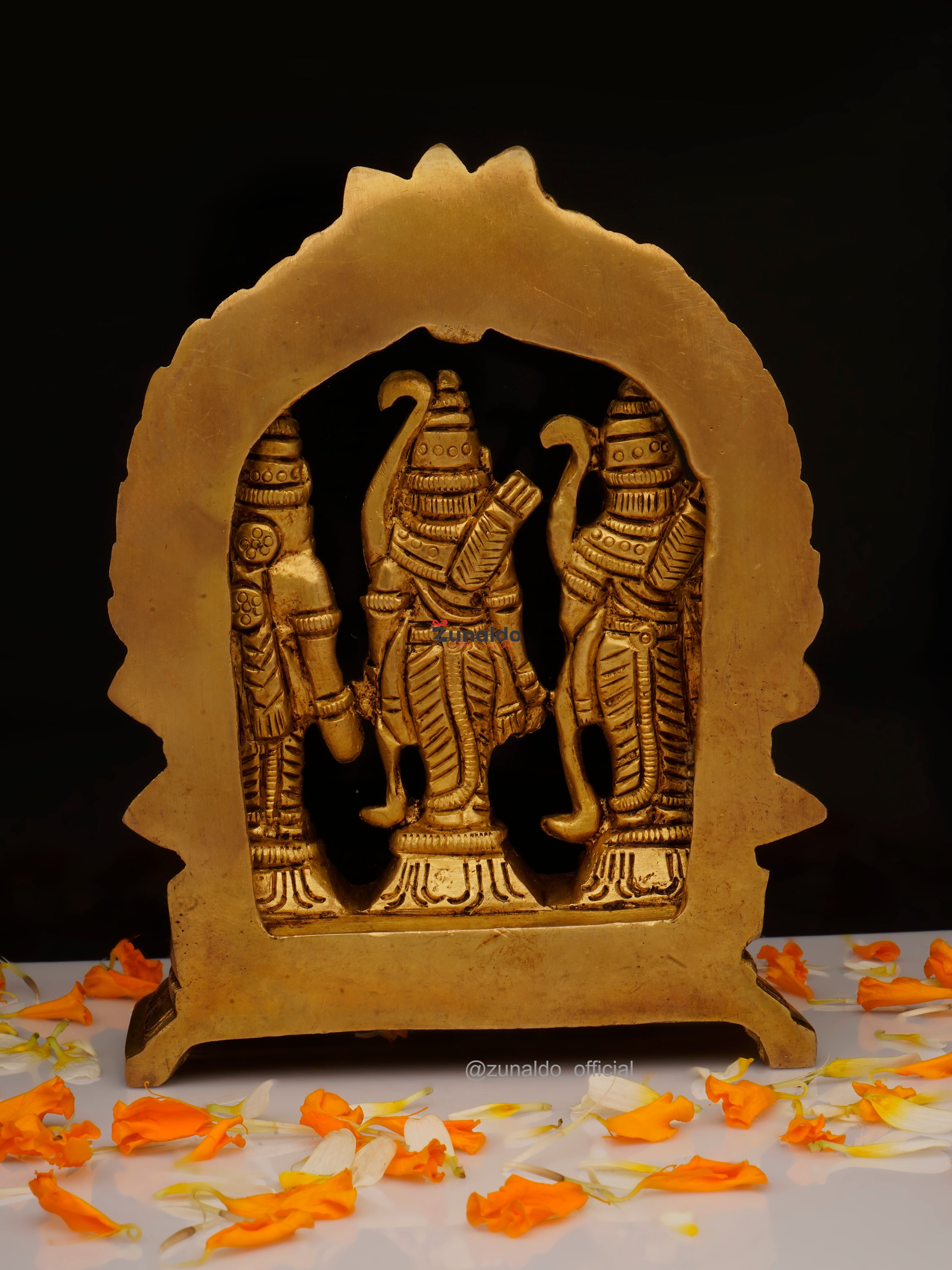 Brass Ram Darbar with Yeli Ring - 5 Inch