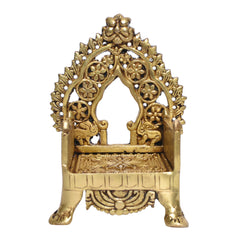 GOLDEN THRONE W/YELLY & ELEPHANT FRAME , FLOWER DIA-8"