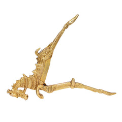 NUT CUTTER HORSE RIDER W/LION 6.75"