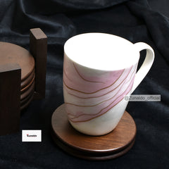 Wooden Coasters - Set of 4 with Stand | Tea & Coffee Table Coasters