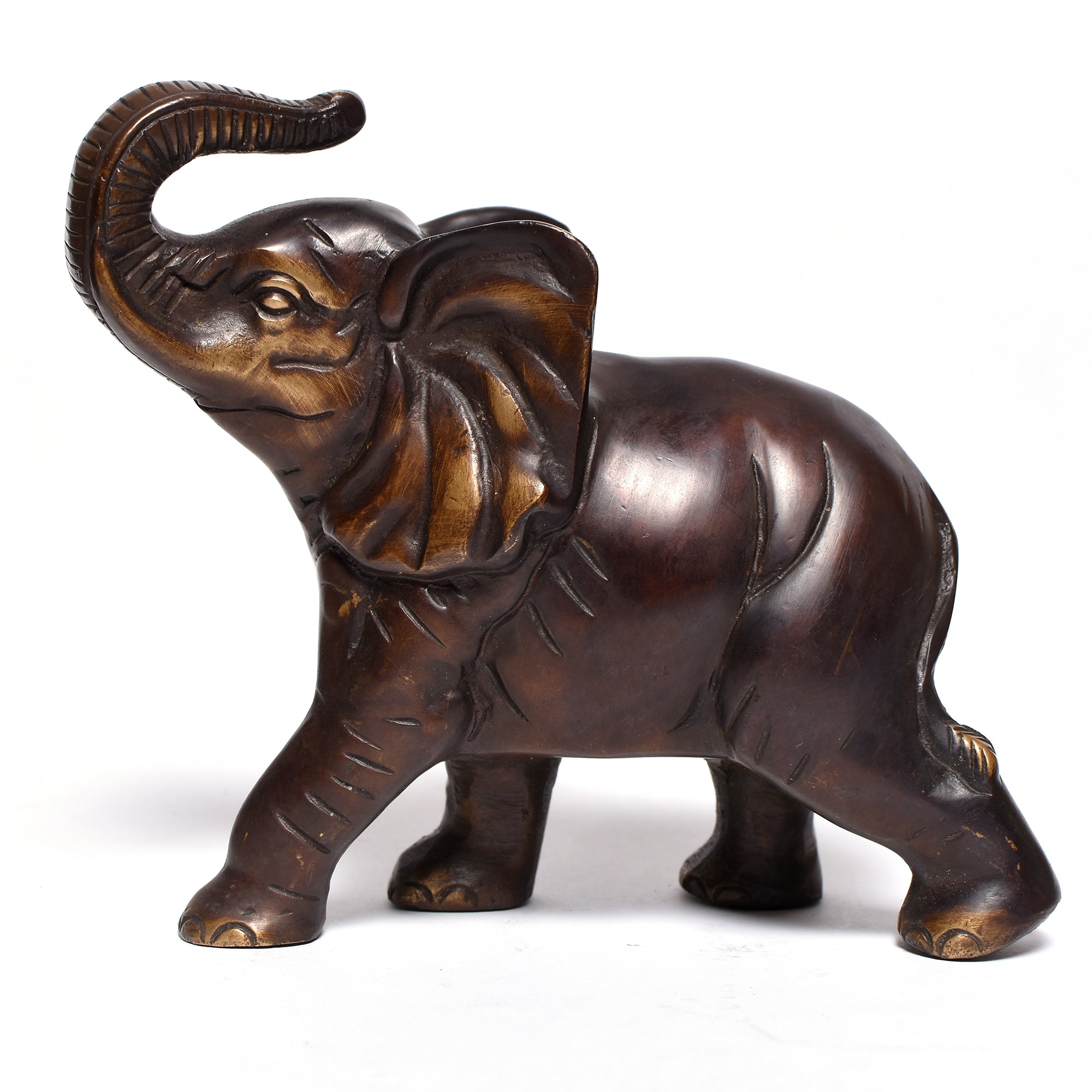 Decorative Elephant with Raised Trunk – Premium Collectible for Spiritual Spaces