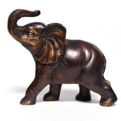 Decorative Elephant with Raised Trunk – Premium Collectible for Spiritual Spaces