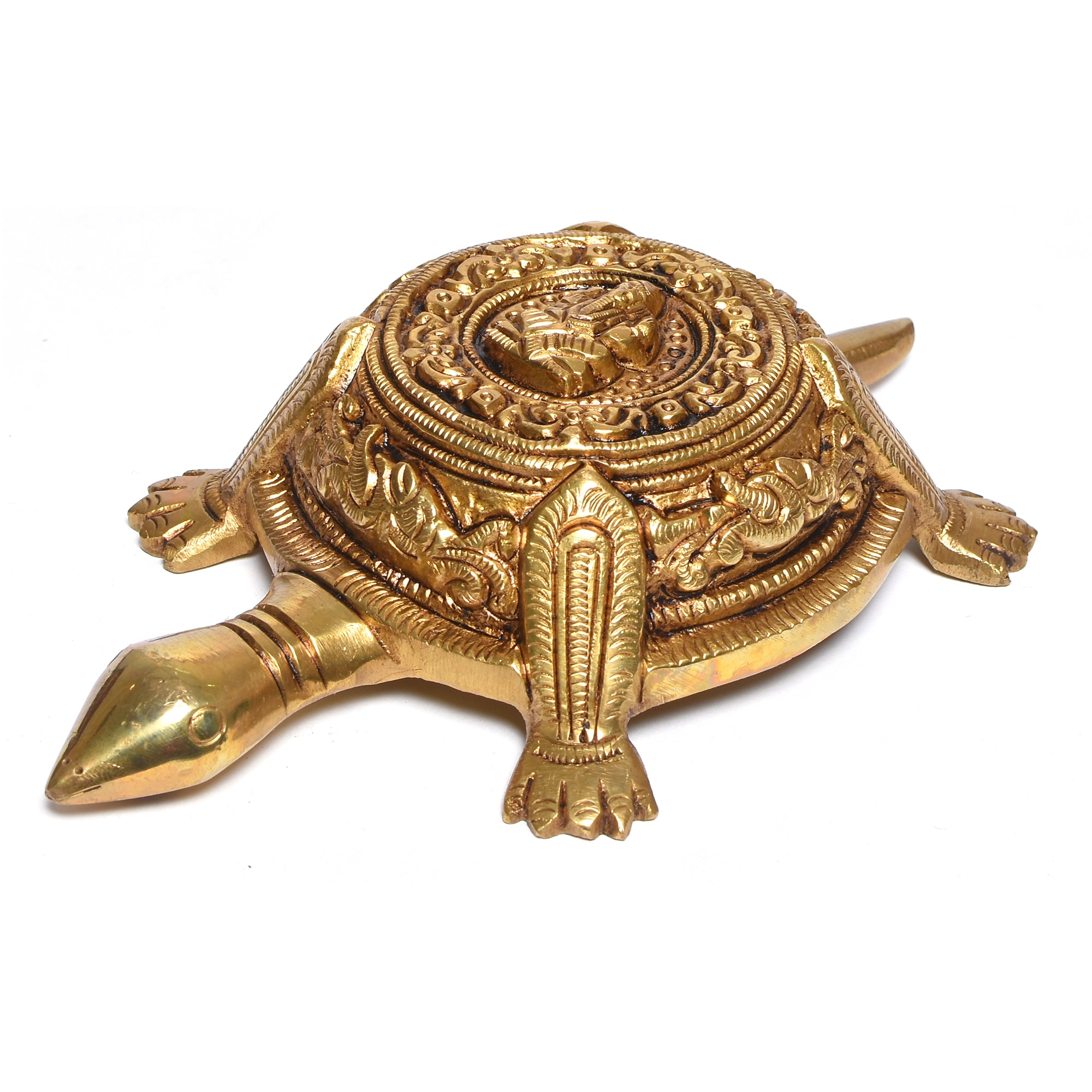 Decorative Brass Tortoise – Traditional Indian Home Accent