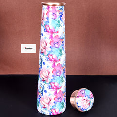 Butterfly & Bloom Floral Copper Bottle