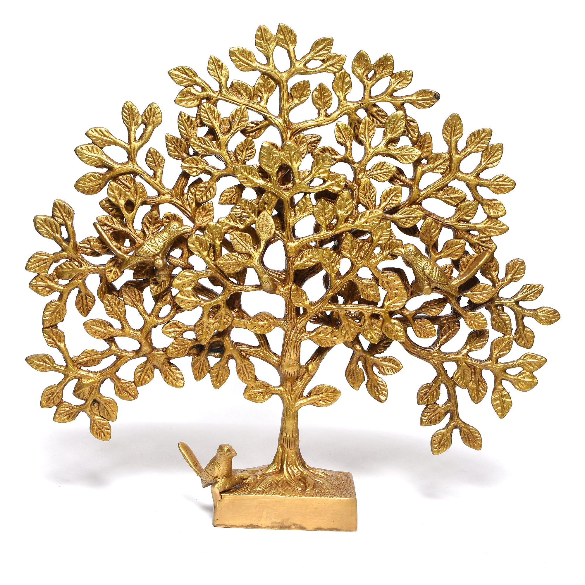 Pure Brass Kalpavriksha  tree with Birds - Tree of Life 11" (1.7Kg)