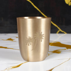 Golden Handcrafted Kansa Glass