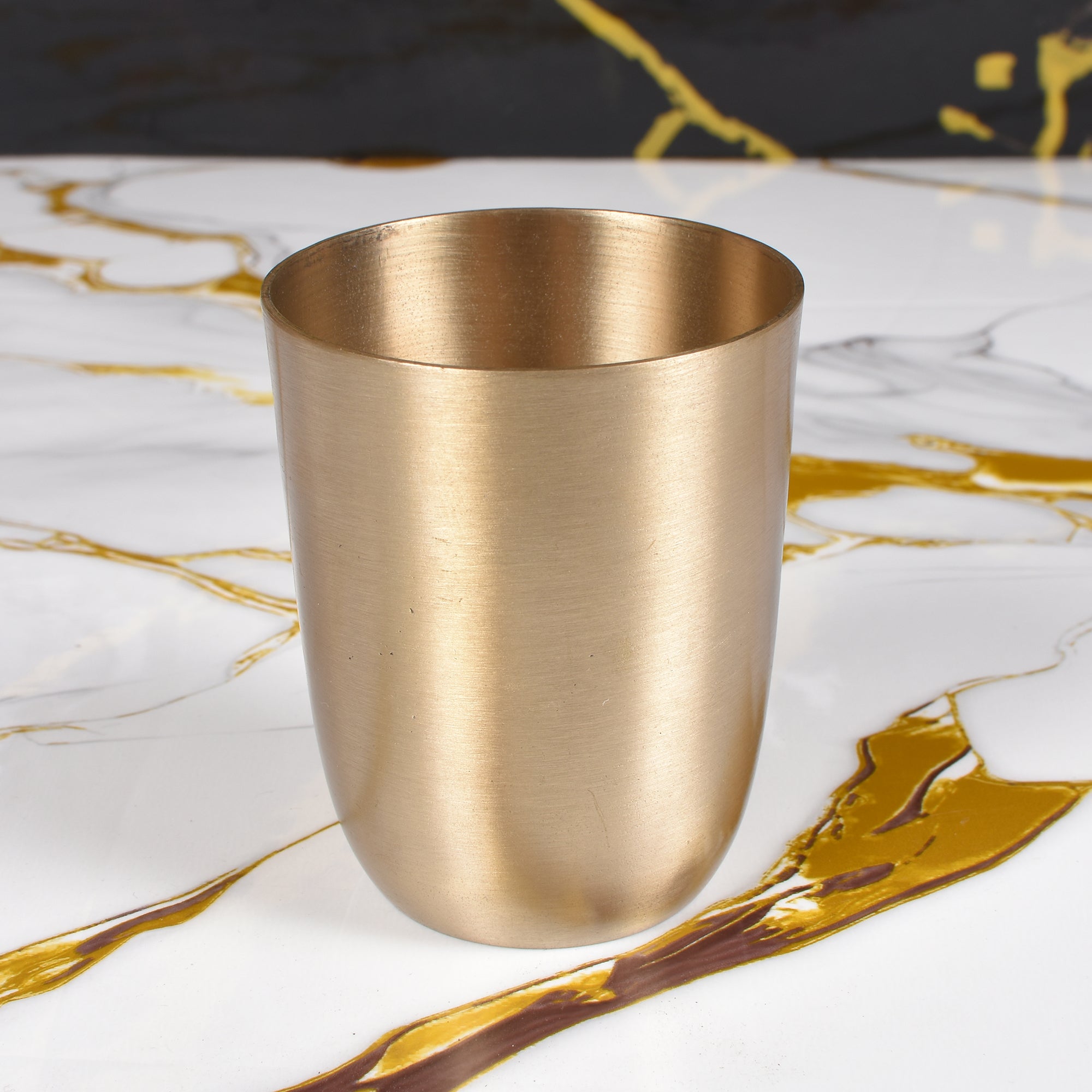 Golden Handcrafted Kansa Glass