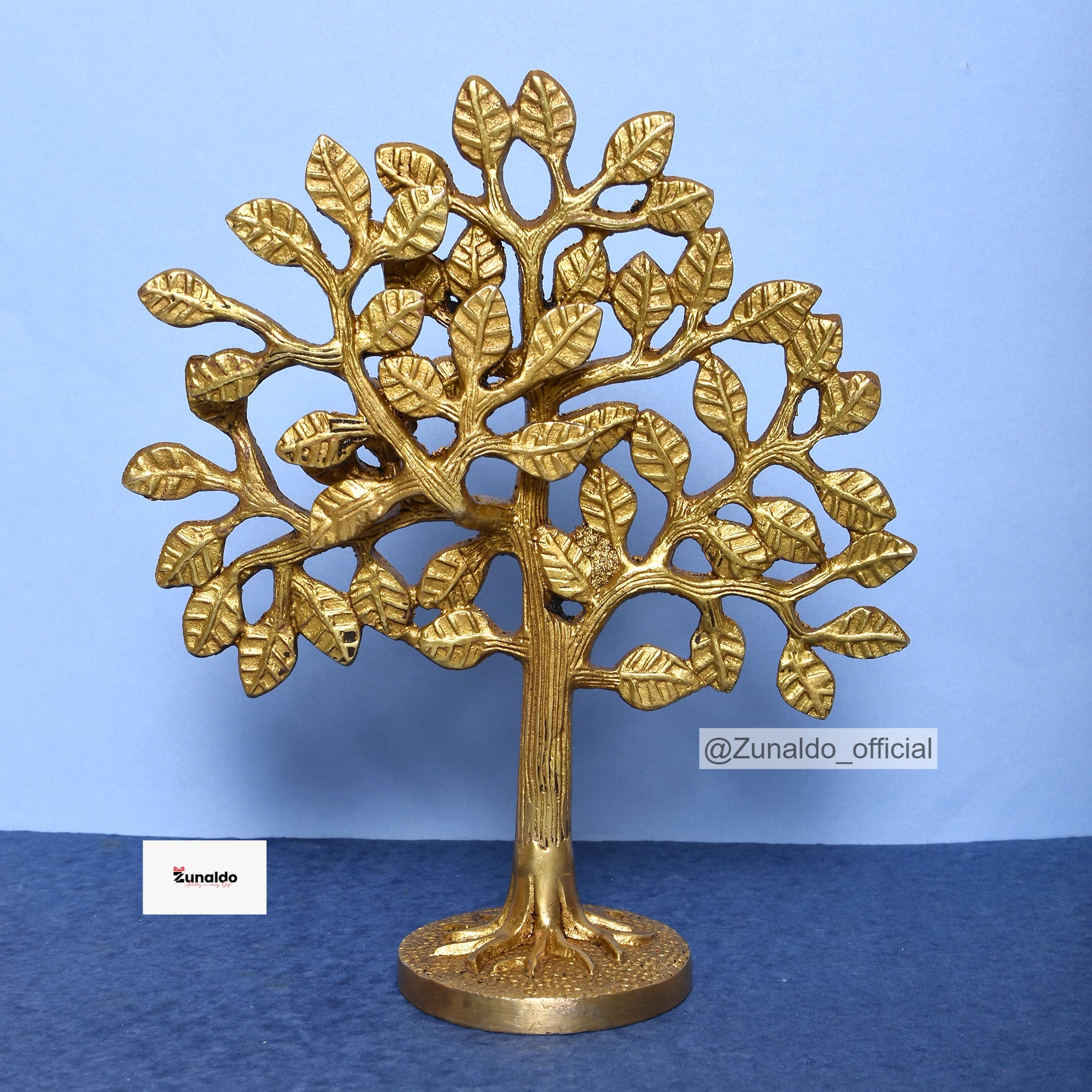 Brass Tree on Base - 7 Inch