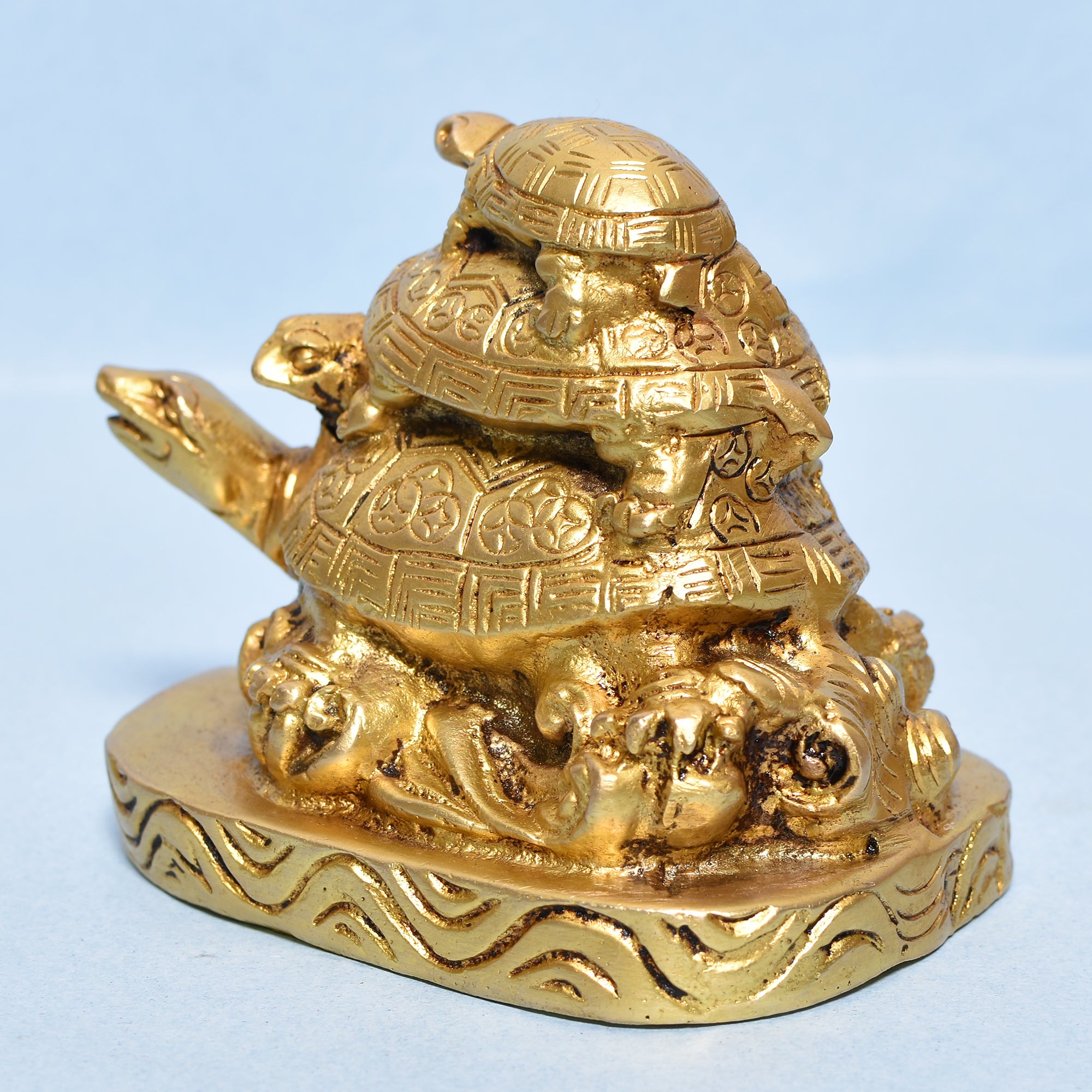 TORTOISE FAMILY PAPER WEIGHT 5"