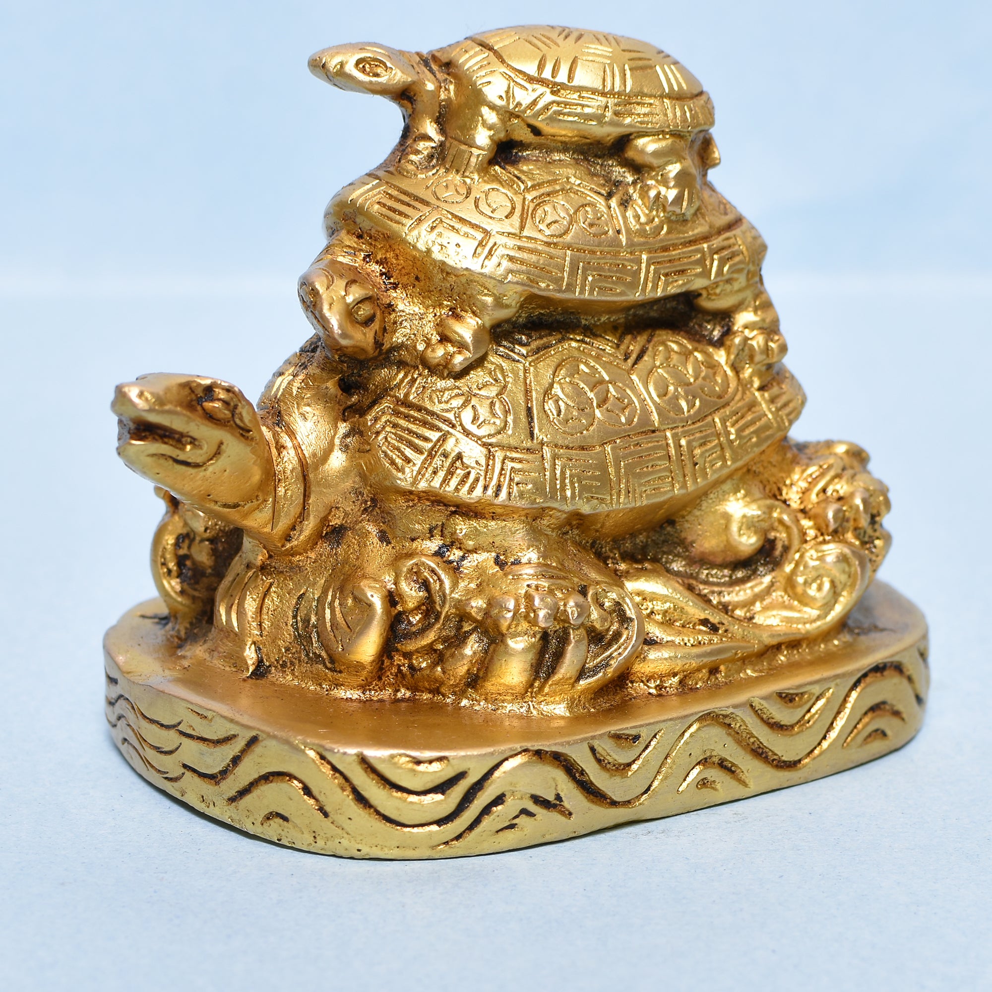 TORTOISE FAMILY PAPER WEIGHT 5"