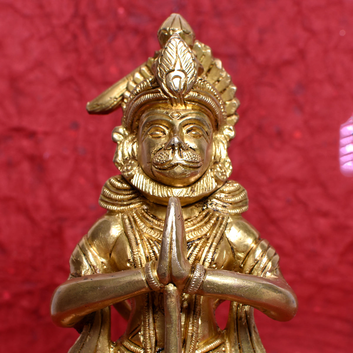 Brass Hanuman Idol – Symbol of Devotion & Strength