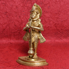 Brass Hanuman Idol – Symbol of Devotion & Strength