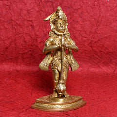 Brass Hanuman Idol – Symbol of Devotion & Strength