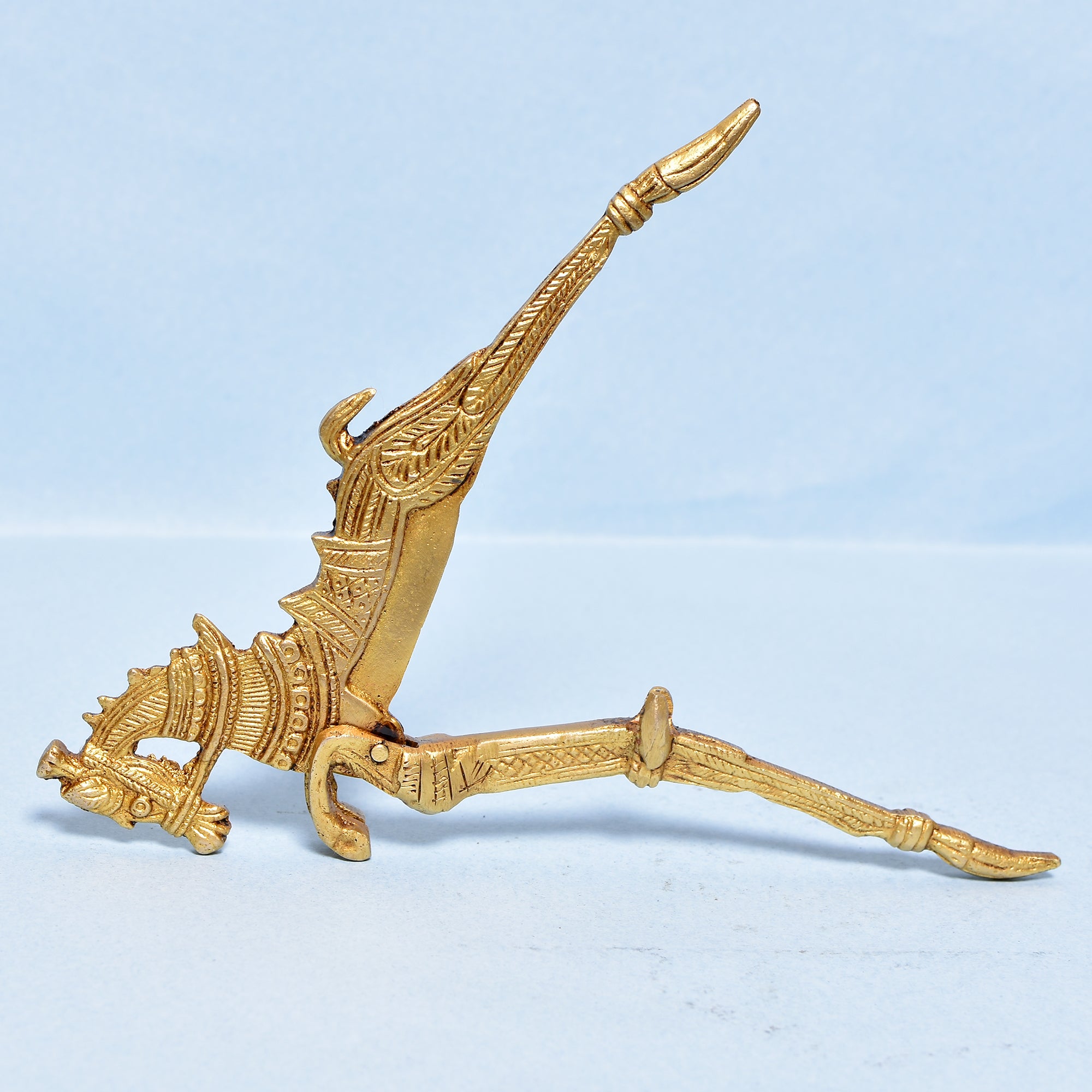 NUT CUTTER HORSE RIDER W/LION 6.75"