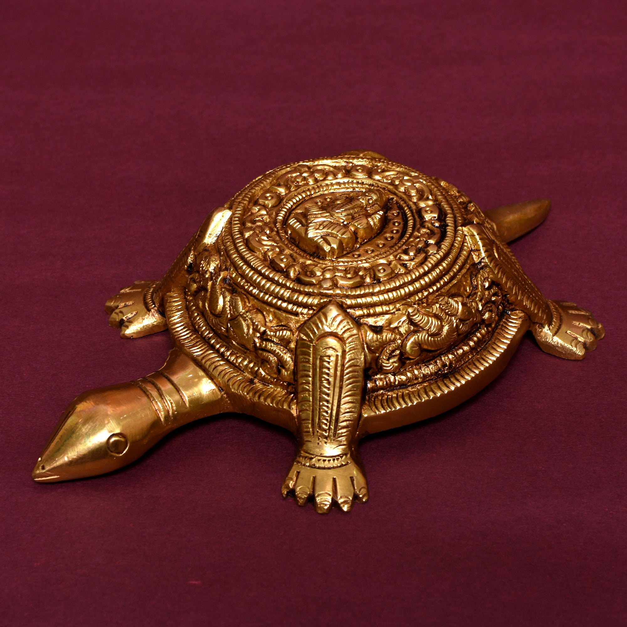 Decorative Brass Tortoise – Traditional Indian Home Accent