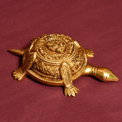 Decorative Brass Tortoise – Traditional Indian Home Accent