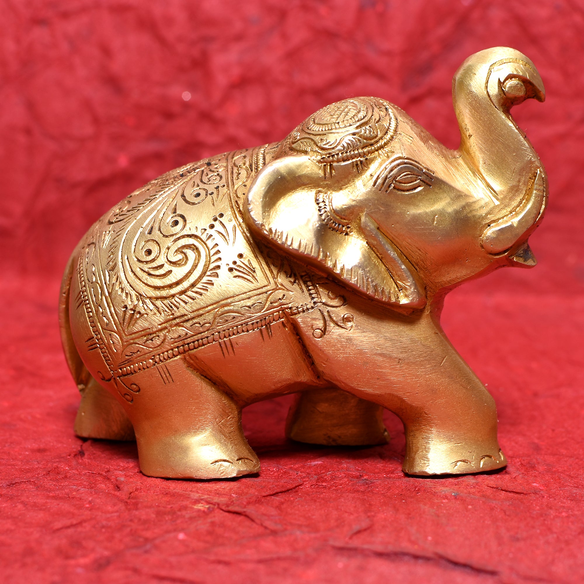 ELEPHANT Pair CARVED Size : 5"