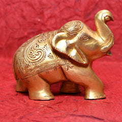 ELEPHANT Pair CARVED Size : 5"