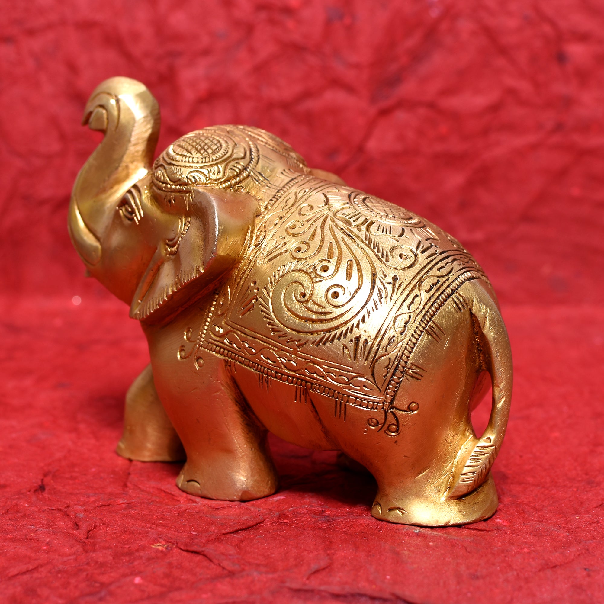 ELEPHANT Pair CARVED Size : 5"