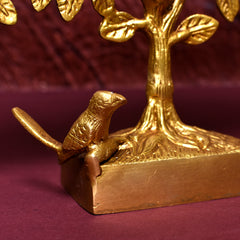 Pure Brass Kalpavriksha  tree with Birds - Tree of Life 11" (1.7Kg)