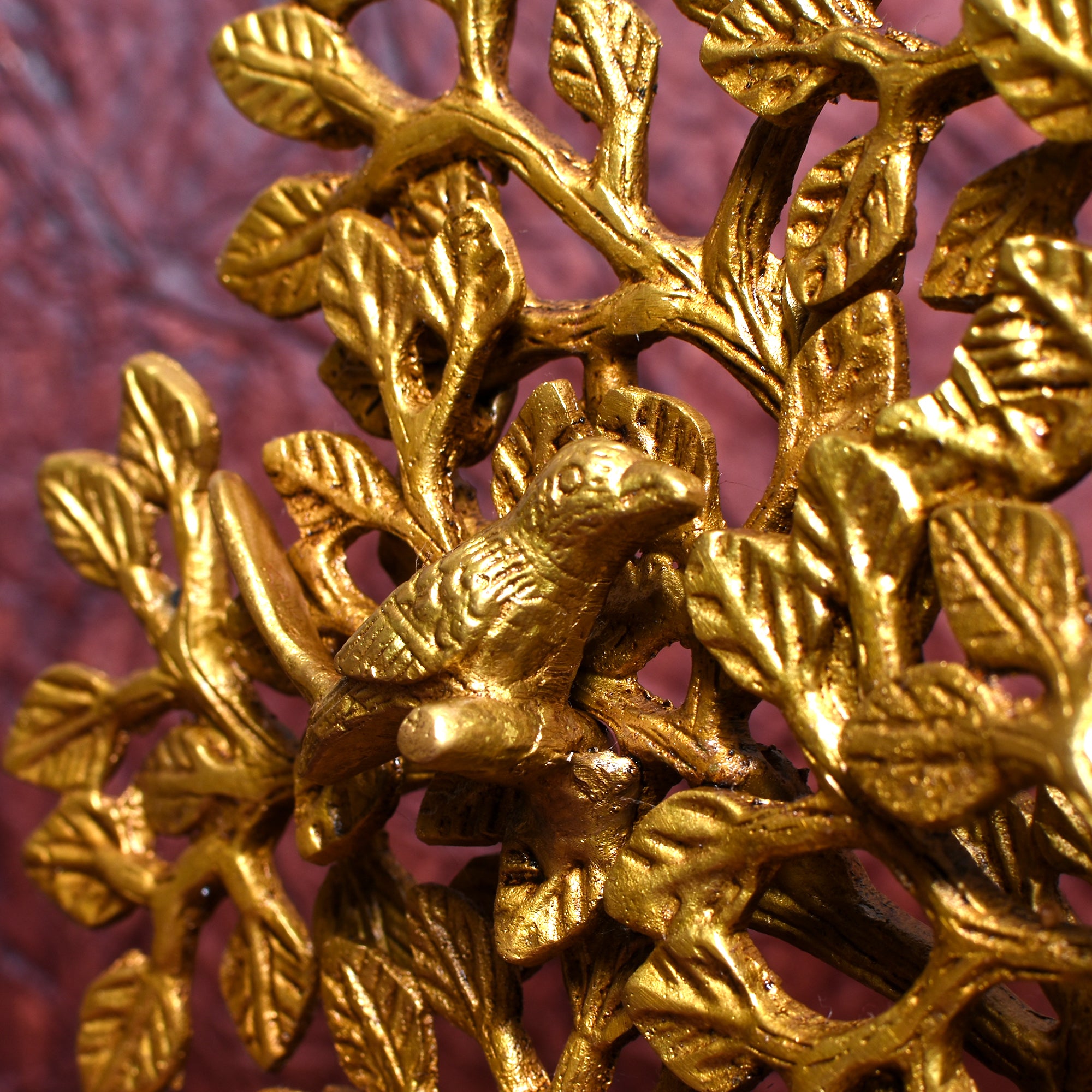 Pure Brass Kalpavriksha  tree with Birds - Tree of Life 11" (1.7Kg)